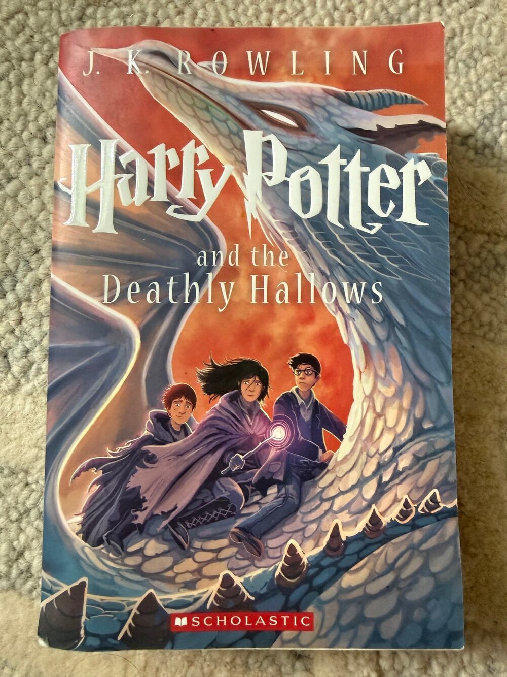 Harry Potter Deathly Hallows Paperback Kazu Kibuishi Cover Scholastic Book 7
